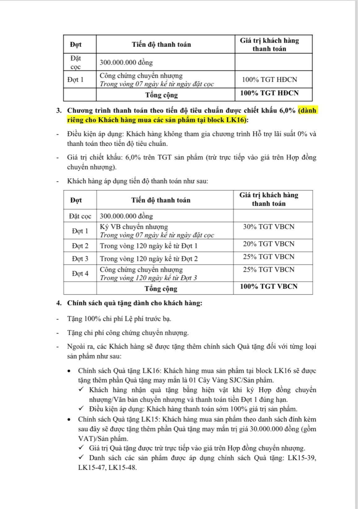 Chính sách bán hàng Phương Đông Vân Đồn tháng 10/2024