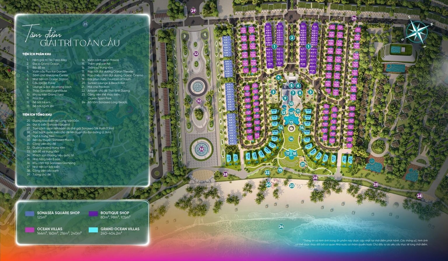 Mặt bằng Grand Oceania Sonasea Vân Đồn