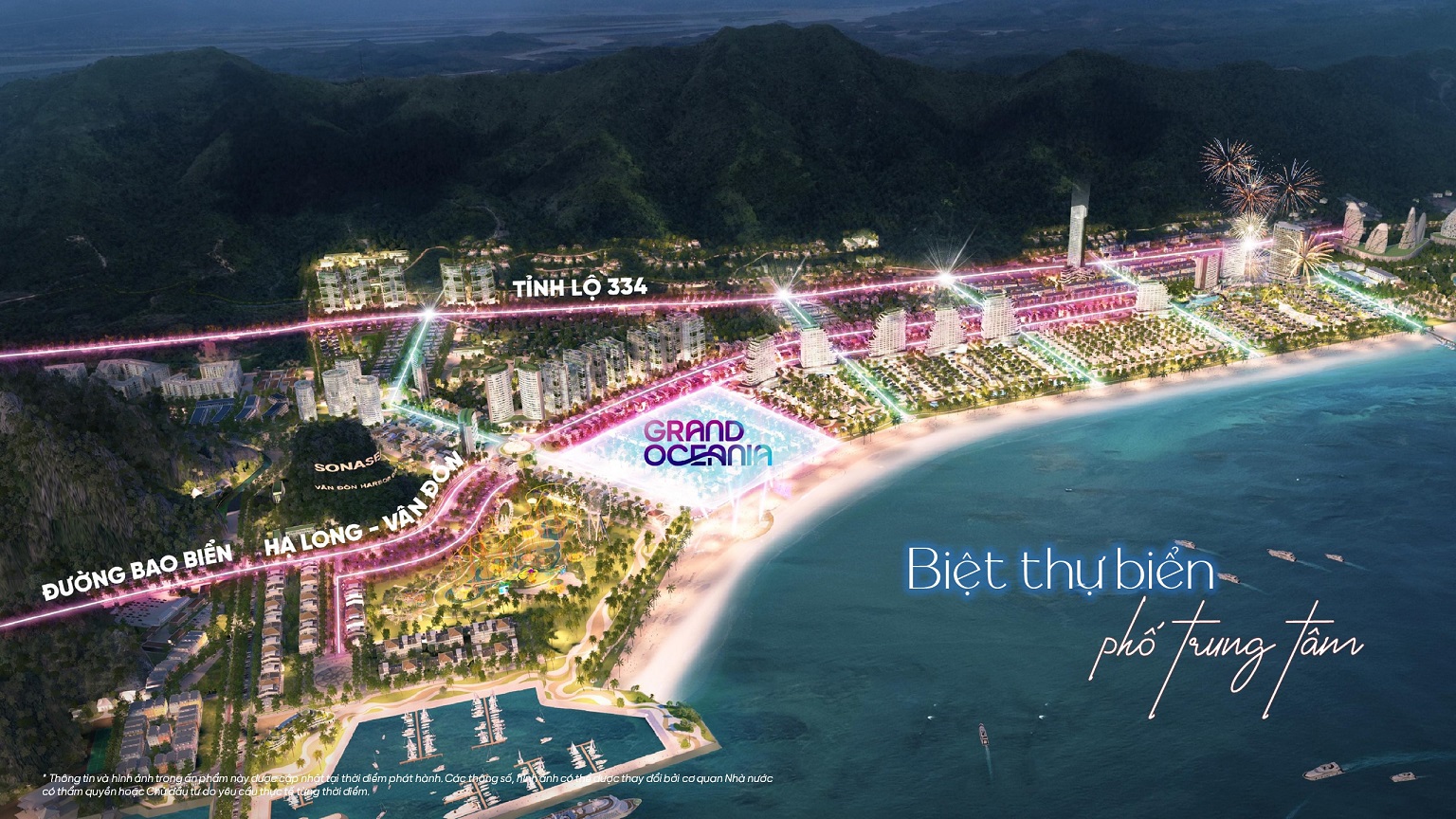 Vị trí Grand Oceania Sonasea Vân Đồn