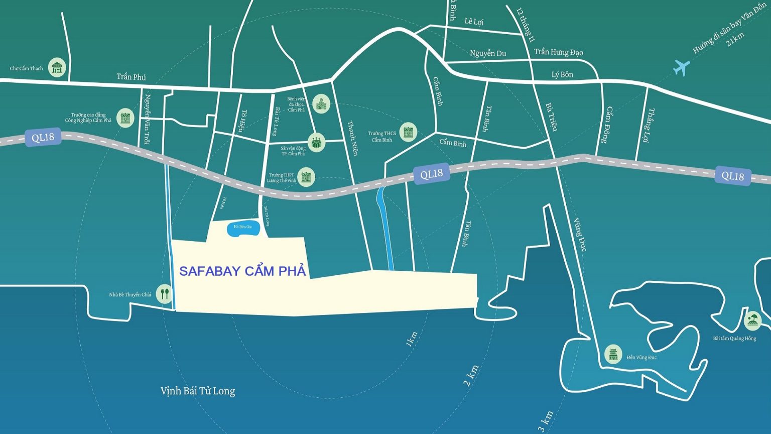 Vị trí Safabay Cẩm Phả