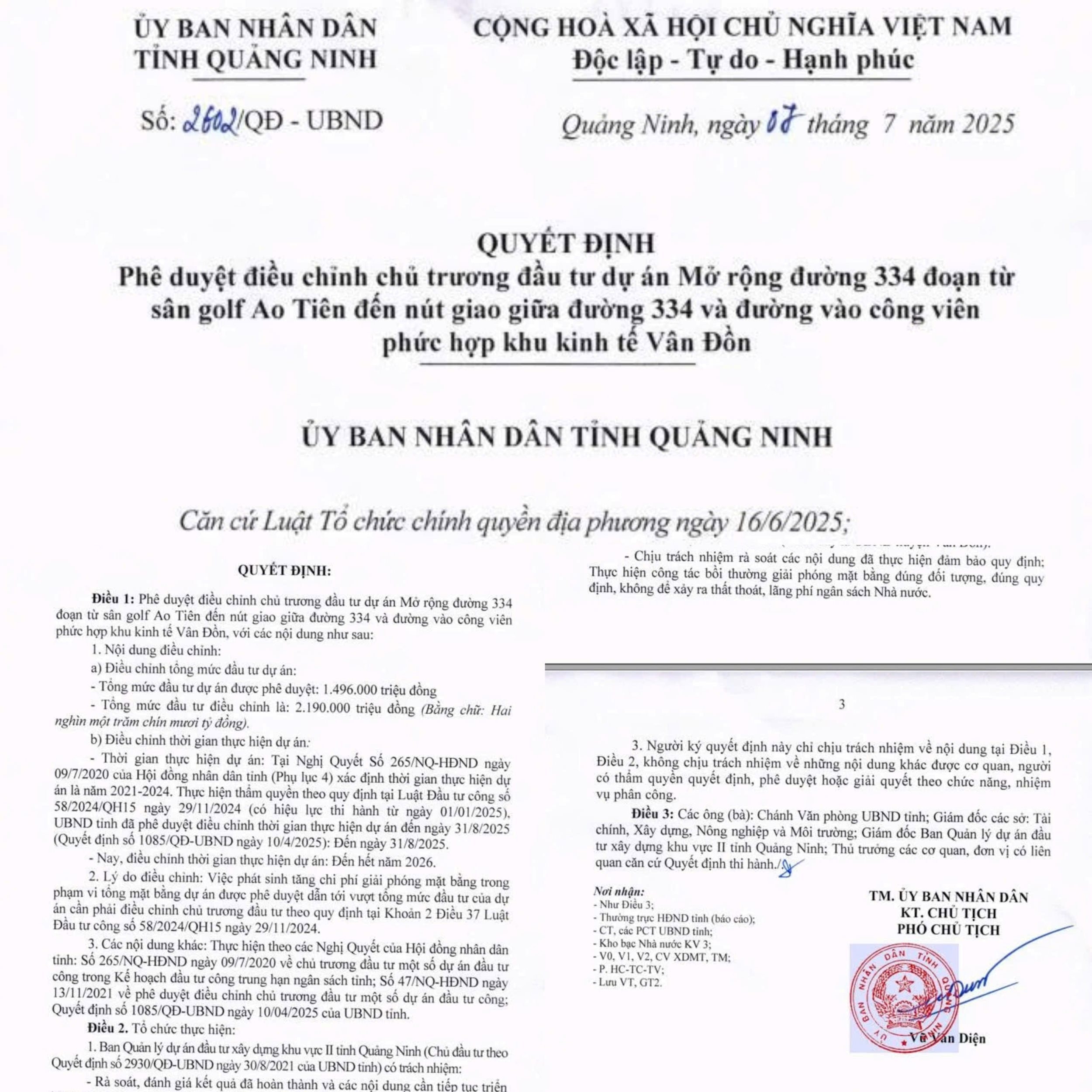 Quảng Ninh tăng vốn đầu tư mở rộng đường 334 lên hơn 2.190 tỷ đồng – Giám sát chặt chẽ công tác GPMB