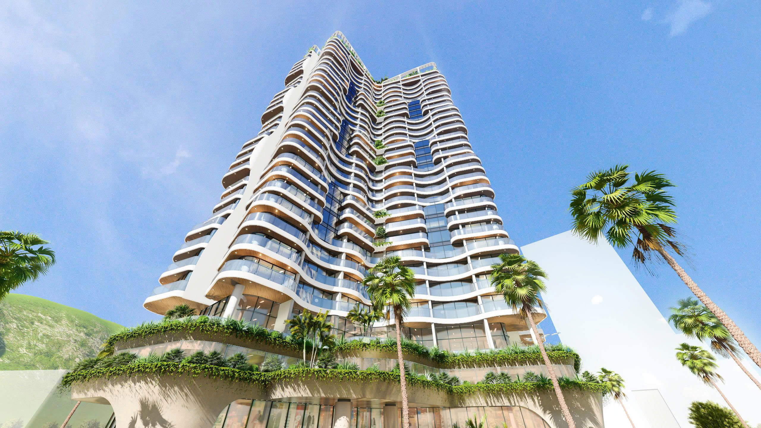Phối cănh toà Vân Bay Phương Đông Vân Đồn