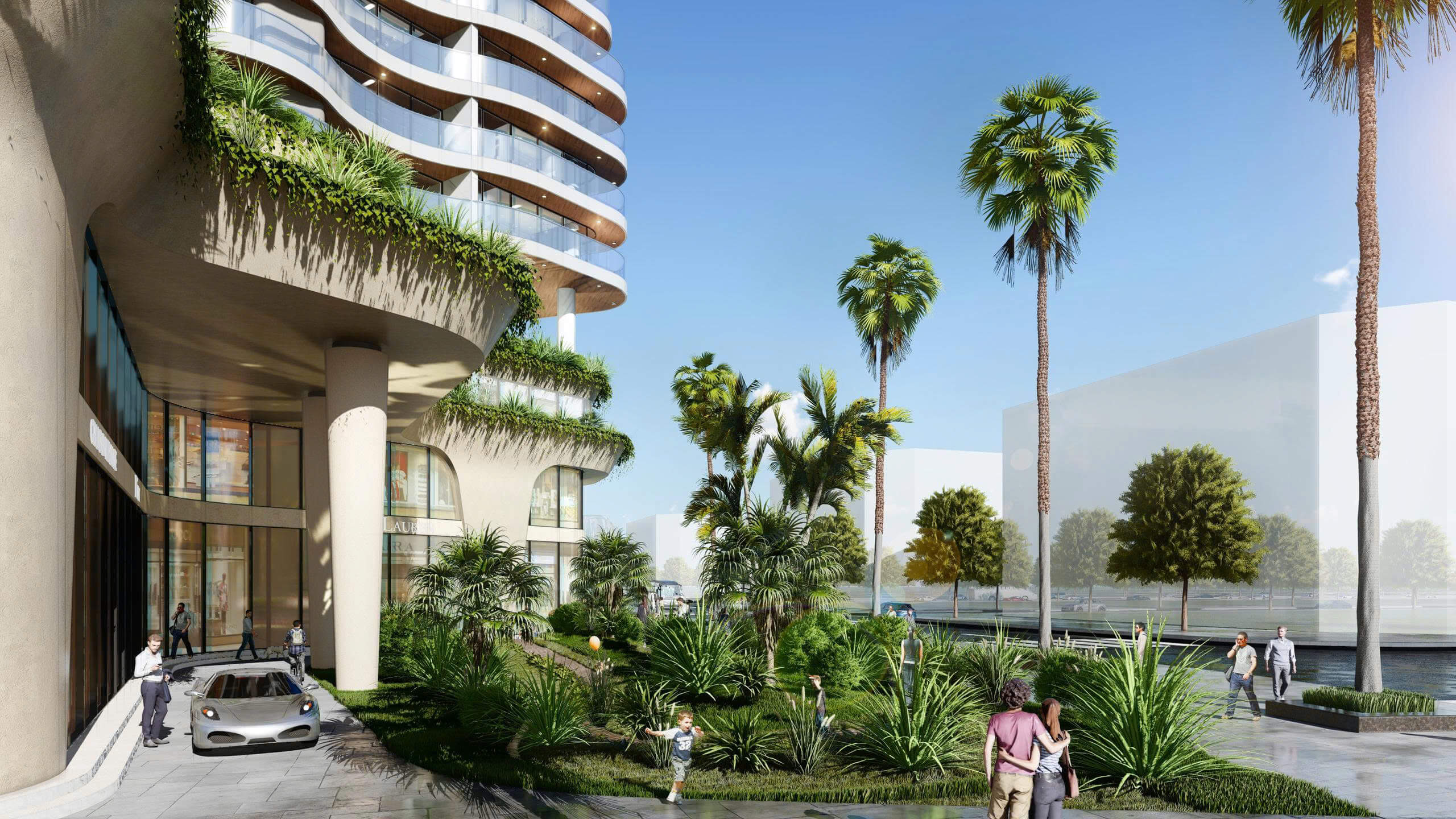 Phối cănh toà Vân Bay Phương Đông Vân Đồn