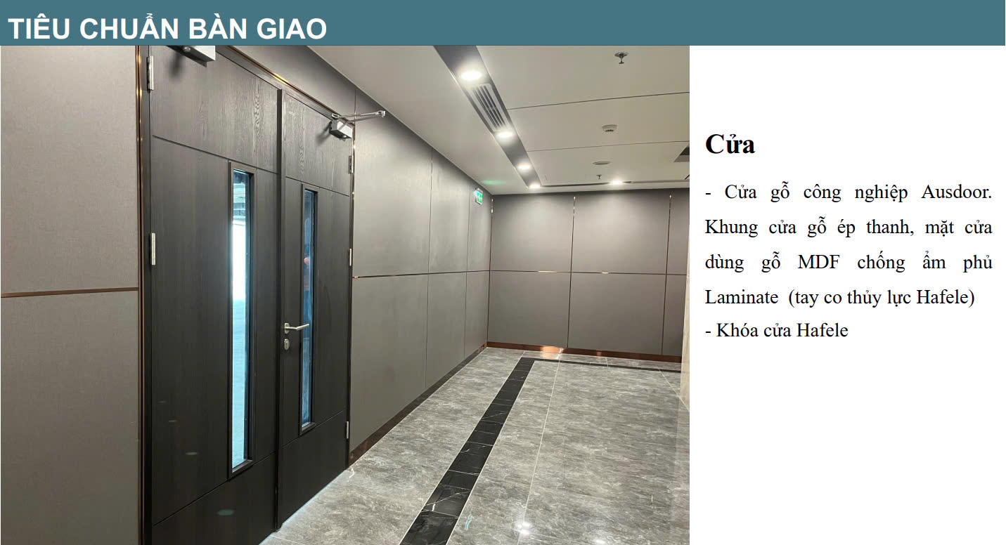 Tiêu chuẩn bàn giao Vinaconex Diamond Tower