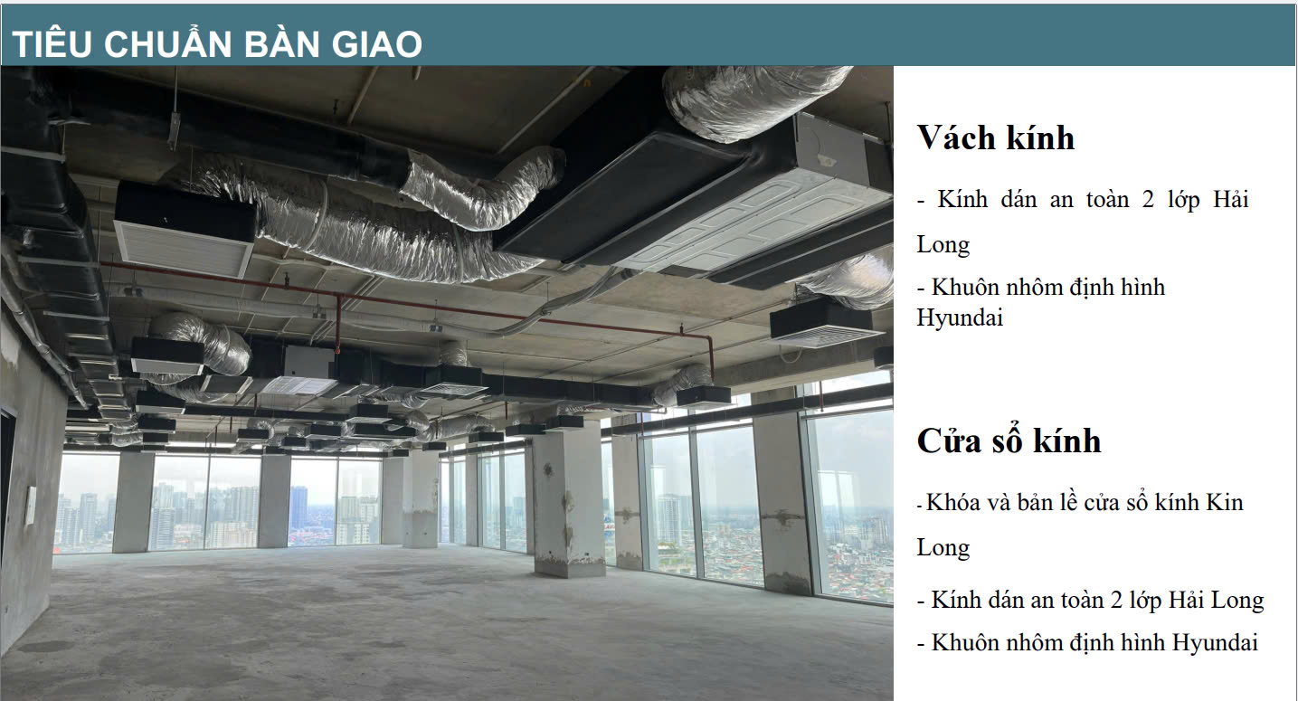 Tiêu chuẩn bàn giao Vinaconex Diamond Tower