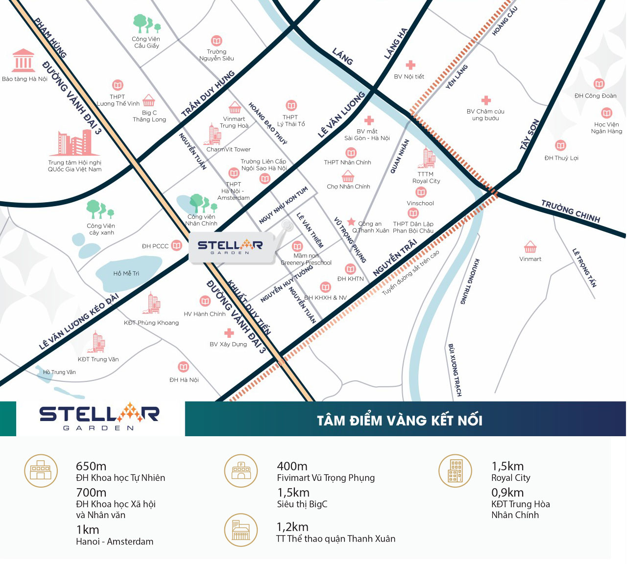 Vị trí dự án chung cư Stellar Garden
