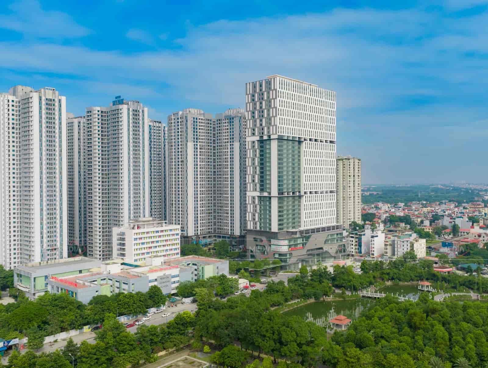 Phối cảnh tổ hợp sàn văn phòng hạng A Rox Tower 136 Hồ Tùng Mậu