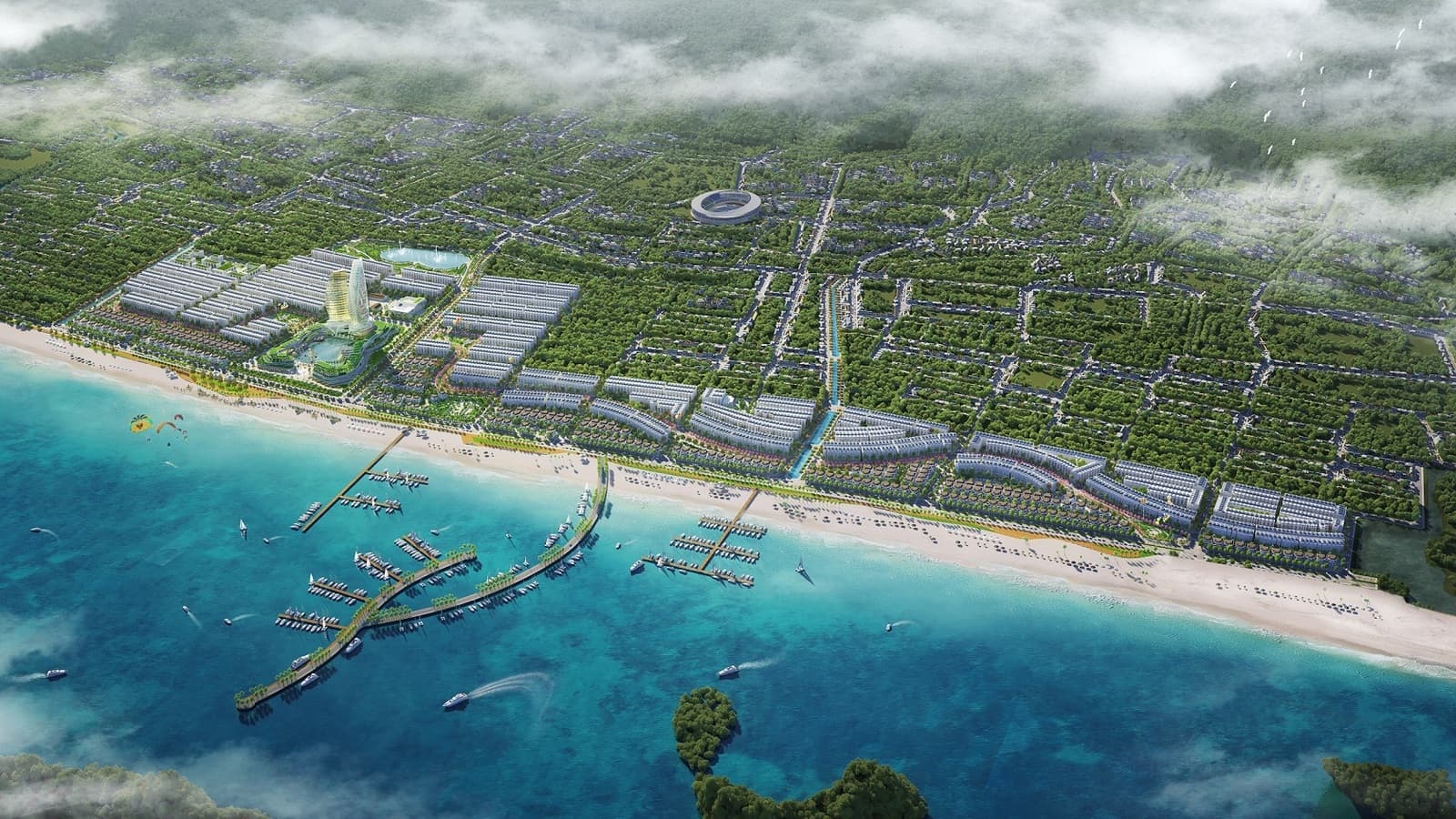 Phối cảnh tổng quan dự án Green Dragon City