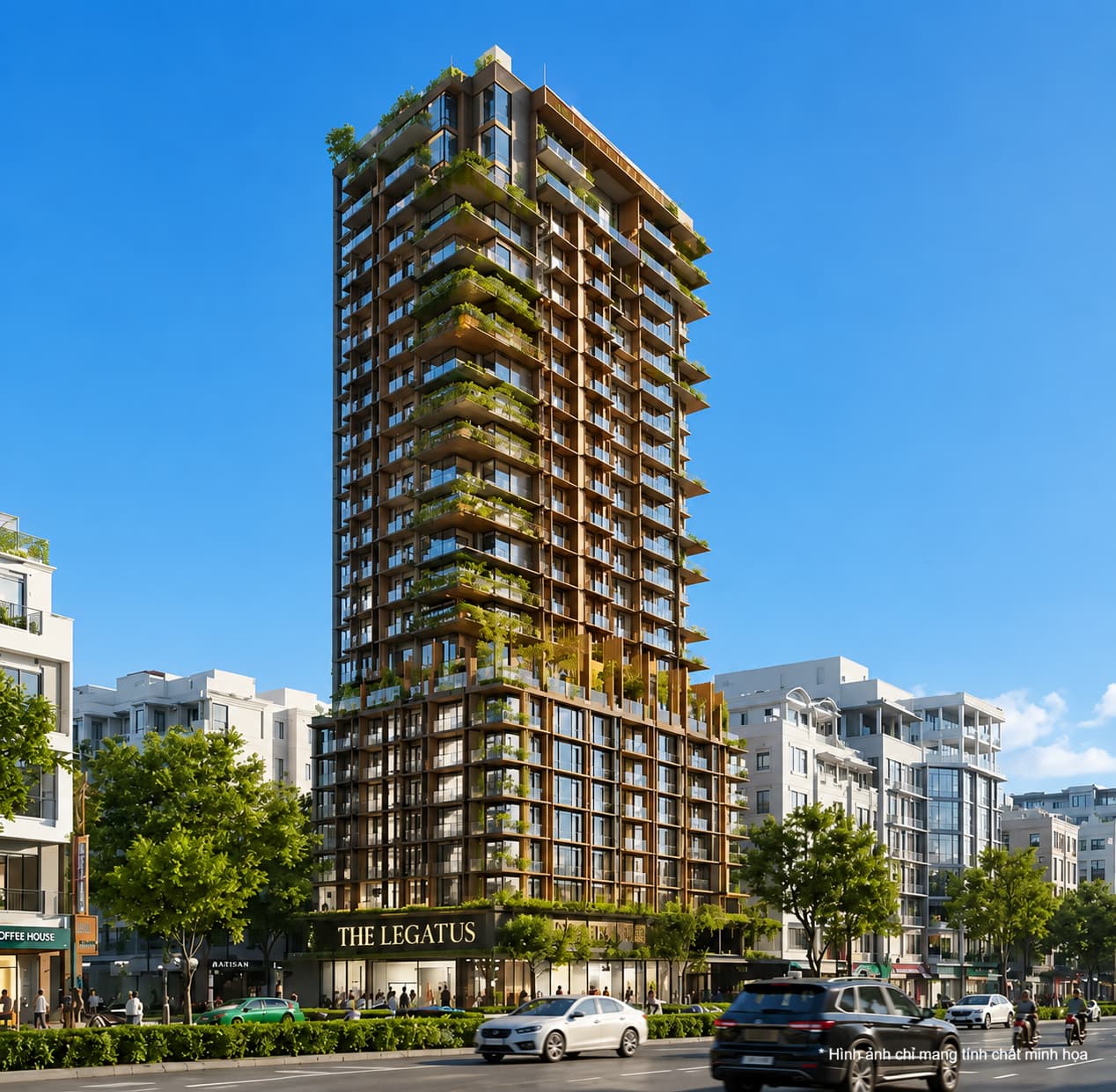 Phối cảnh tổng quan dự án The Legatus Liễu Giai