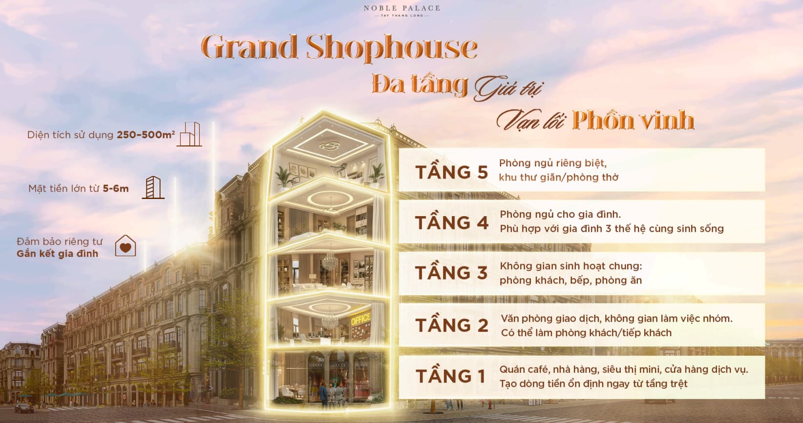 Chi tiết sản phẩm Grand Shophouse