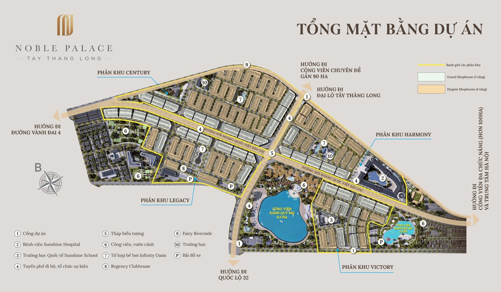 Mặt bằng tổng thể dự án Noble Palace Tây Thăng Long