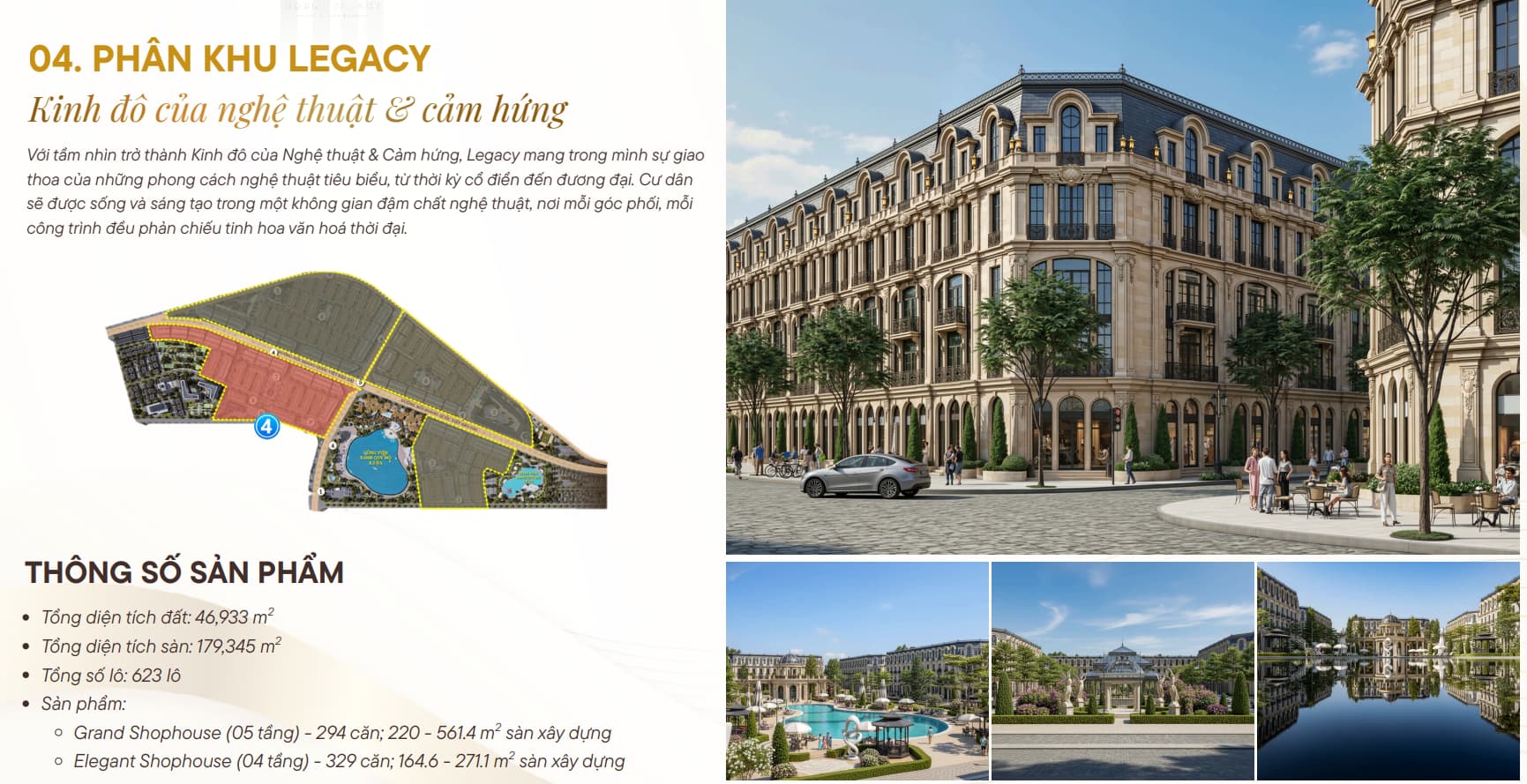 Chi tiết phân khu Legacy tại Noble Tây Thăng Long