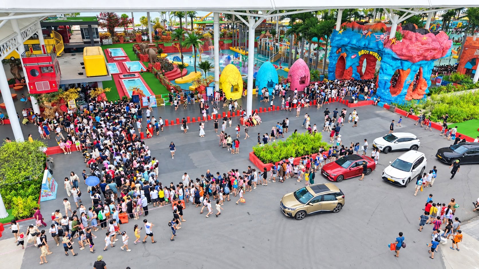 Nhà bóng tại khu vui chơi BIBOY WORLD Phương Đông Vân Đồn