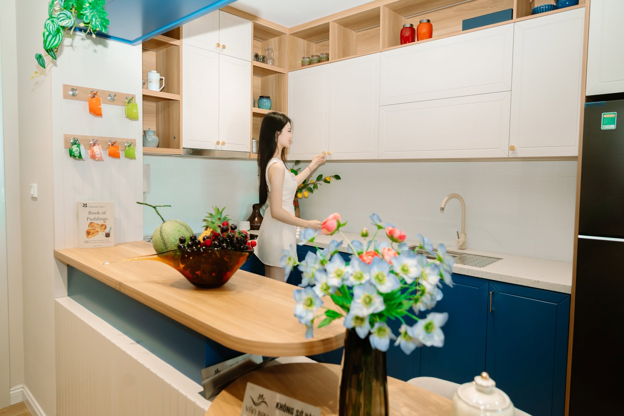 Hình ảnh các hoa hậu chụp tại căn hộ mẫu Vân Bay Vân Đồn